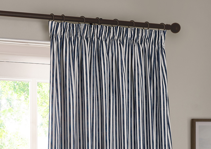 Hebden Pencil Pleat, Navy - Ready Made Curtains - Image 9